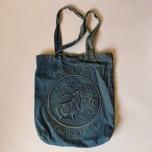 National Elk Refuge Denim Tote Bag
